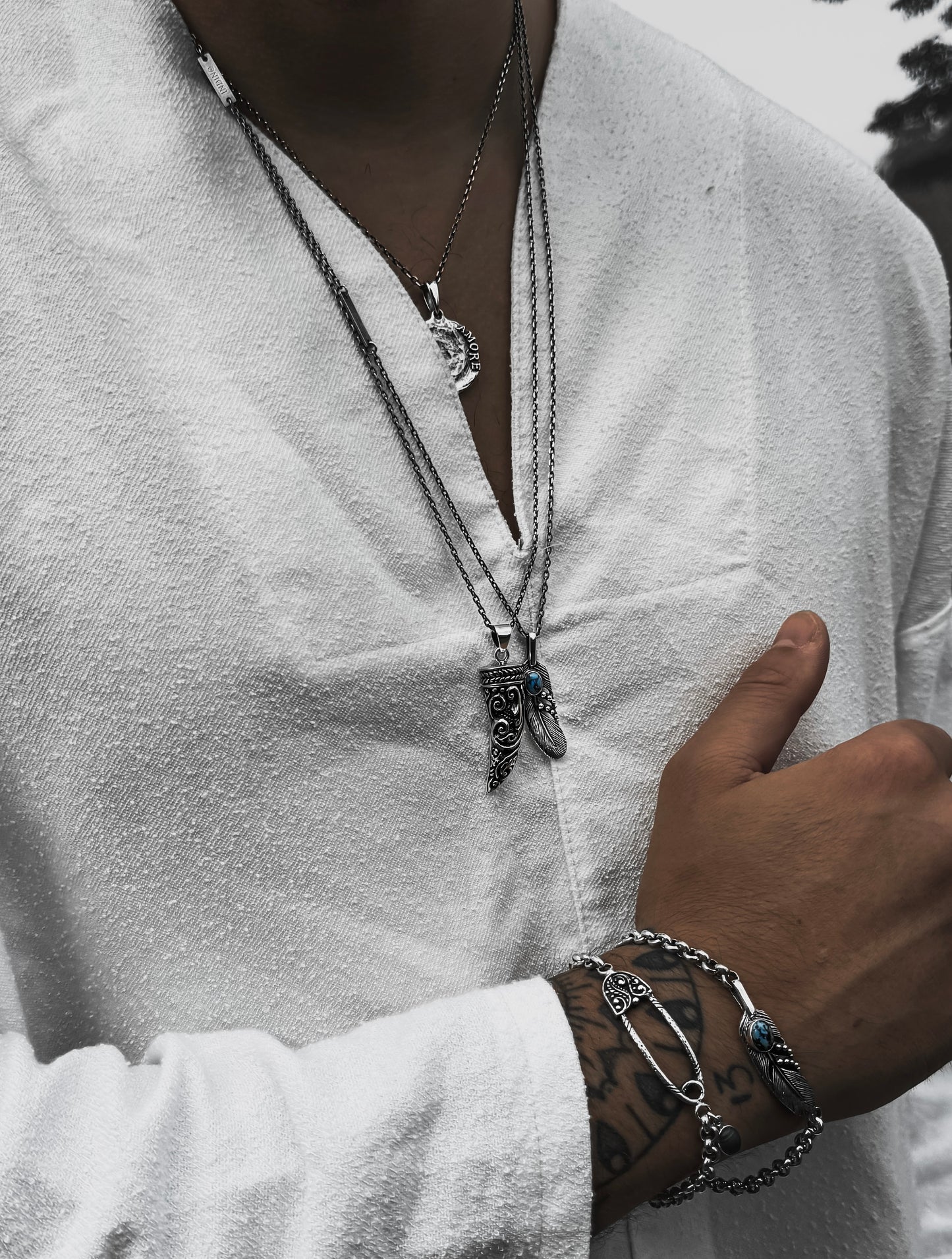 Bohemian Horn necklace